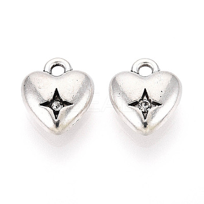 Tibetan Style Alloy Charms TIBE-N013-15AS-1