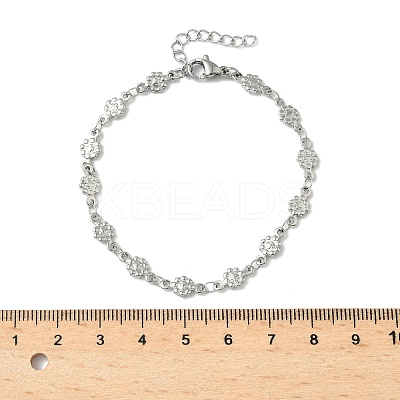 304 Stainless Steel Link Bracelets BJEW-Z132-02P-1