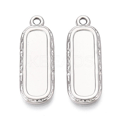 304 Stainless Steel Pendant Cabochon Settings STAS-N108-61P-1