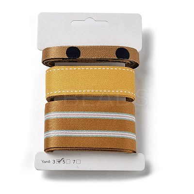 9 Yards 3 Styles Polyester Ribbon SRIB-C002-05A-1