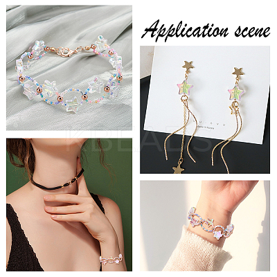 Eco-Friendly Transparent Acrylic Beads TACR-FH0001-01-1