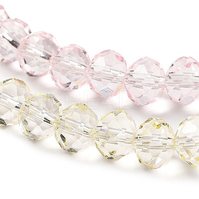 Transparent Painted Glass Beads Strands X1-DGLA-A034-T6mm-A25-1