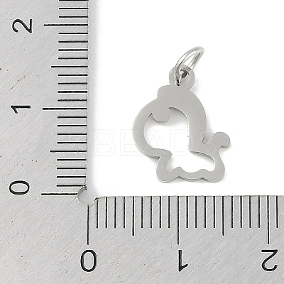 Non-Tarnish 304 Stainless Steel Pendants STAS-L279-001P-07-1