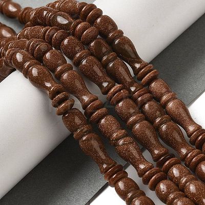 Synthetic Goldstone Beads Strands G-B078-C03-01-1