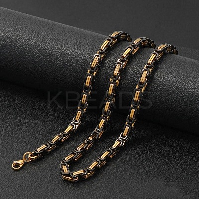Stainless Steel Byzantine Chains Necklaces for Men FS-WG56795-134-1