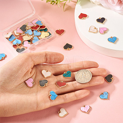 50Pcs Alloy Enamel Charms ENAM-TA0002-90-1