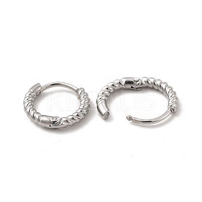 Non-Tarnish 316 Stainless Steel Hoop Earrings for Women LS-EJEW-C004-16A-P-1