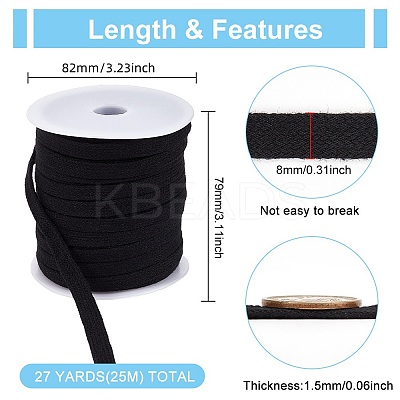 25M Flat Cotton Hollow Cord FIND-BC0004-16A-1