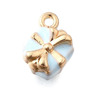Zinc Alloy Enamel Charms FIND-U029-01G-02-1