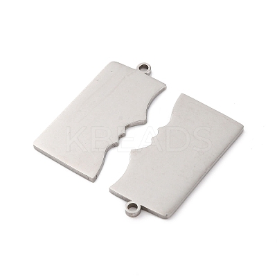 Anti-Tarnish 201 Stainless Steel Pendants STAS-R002-18P-1