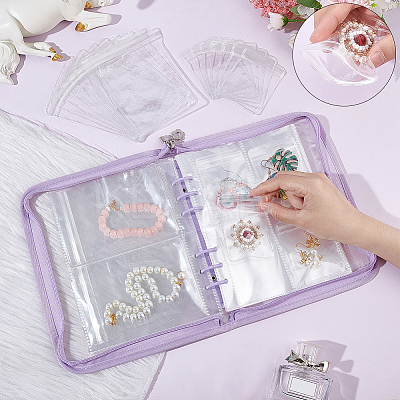 Transparent Jewelry Organizer Storage Zipper Bag AJEW-WH0314-44C-1