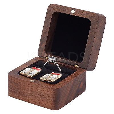 2-Slot Wooden Finger Ring Storage Boxes CON-WH0089-110B-1
