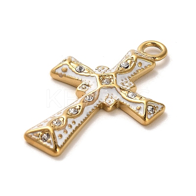 Real 18K Gold Plated 304 Stainless Steel Pendants STAS-M331-02A-G-1