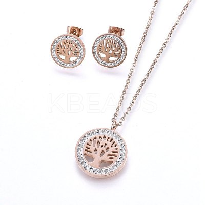 304 Stainless Steel Jewelry Sets SJEW-H143-04-1
