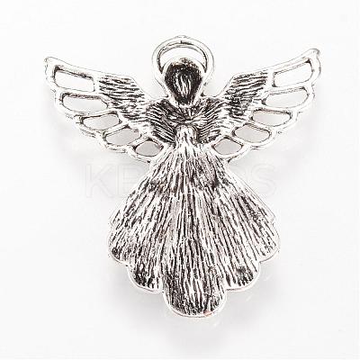 Tibetan Style Alloy Pendants TIBEP-Q063-124AS-RS-1
