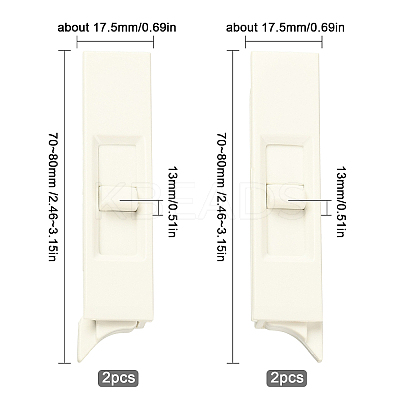 4Pcs 2 Style Plastic Construction FIND-GF0001-65-1
