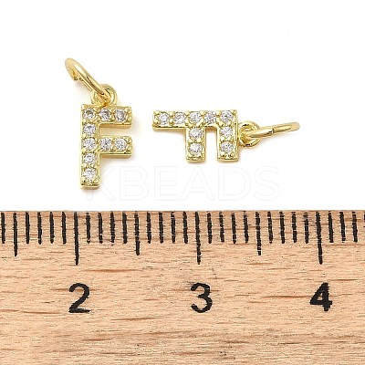 Brass Micro Pave Cubic Zirconia Pendants KK-M273-02G-F-1