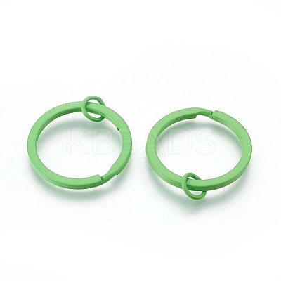 Spray Painted Iron Split Key Rings IFIN-L038-13-FF-1