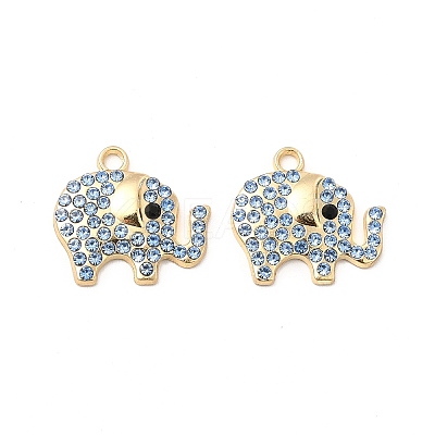 Alloy Rhinestone Pendants ALRI-K048-01C-1