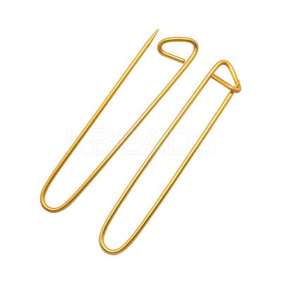 Goldenrod Aluminum Knit Knitting Needles Stitch Holder X-TOOL-R031-02-1