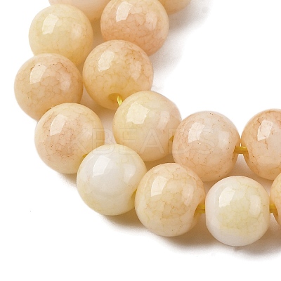 Ombre Effect Dyed Glass Beads Strands LS-GLAA-T031-01O-07-1