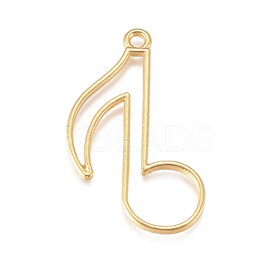 Zinc Alloy Open Back Bezel Pendants PALLOY-G274-02G-1
