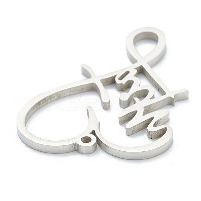 Non-Tarnish 304 Stainless Steel Pendants STAS-B016-06P-1