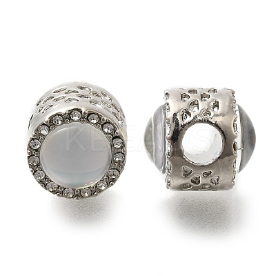 Rack Plating Alloy European Beads FIND-H005-02P-02-1