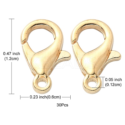 Zinc Alloy Lobster Claw Clasps FIND-YW0001-71KCG-1