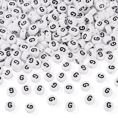 500Pcs Acrylic Beads SACR-TA0001-55G-1