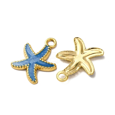 304 Stainless Steel Enamel Pendants X1-STAS-L299-19G-05-1