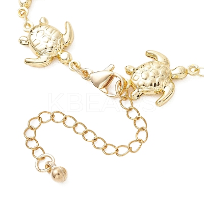 304 Stainless Steel Turtle Link Chain Bracelets for Women AJEW-AN00770-1