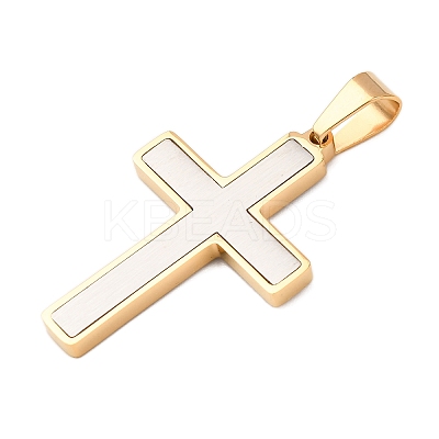 Brushed 304 Stainless Steel Pendants STAS-P421-15B-1