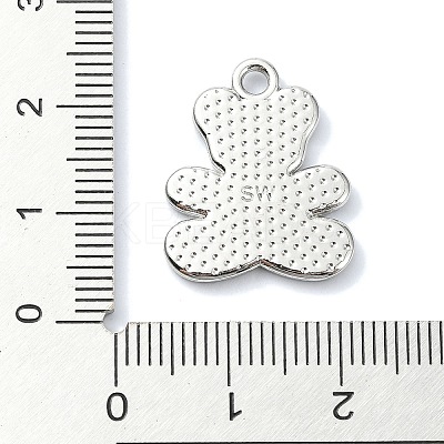 Rack Plating Alloy with Rhinestone Pendants FIND-Z051-06P-02-1