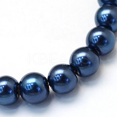 Baking Paint Glass Pearl Bead Strands HY-Q003-3mm-15-1