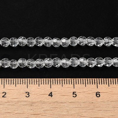 Transparent Glass Beads Strands EGLA-A035-T4mm-D19-1