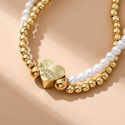 Brass Multi-strand Bracelets BJEW-M056-03G-1