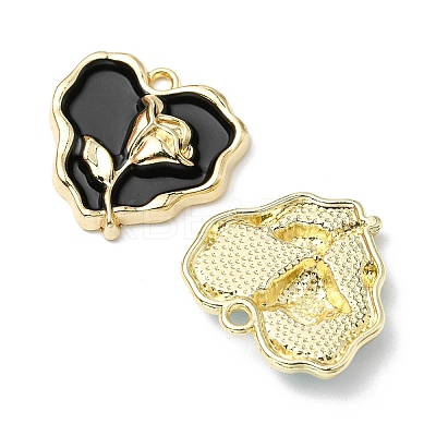5Pcs Rack Plating Alloy Enamel Pendants ENAM-YW0001-48-1