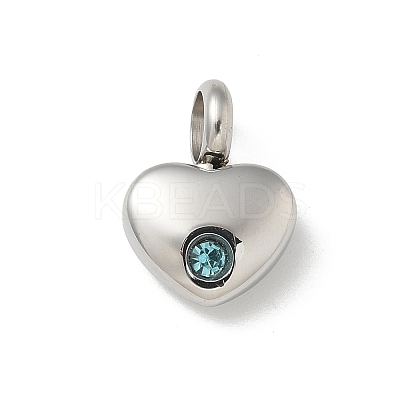 304 Stainless Steel Rhinestone Pendants LS-STAS-R139-01P-01-1