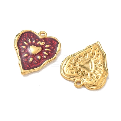 304 Stainless Steel Enamel Pendants STAS-L316-13G-1