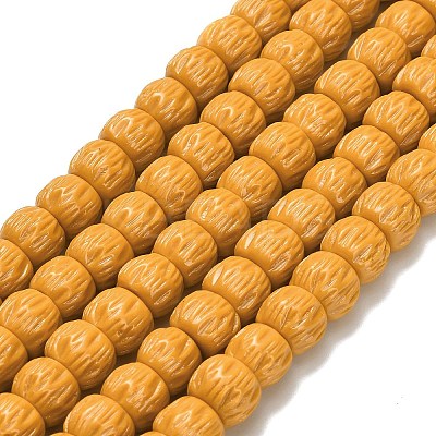 Synthetic Coral Dyed Carved Beads BSHE-H114-01D-1