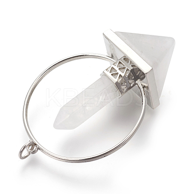 Natural Quartz Crystal Big Pendants G-I214-A01-1
