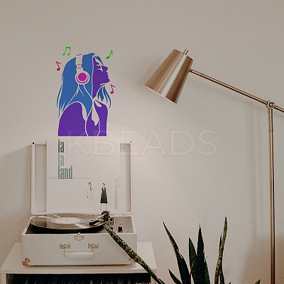 Plastic Drawing Painting Stencils Templates DIY-WH0396-383-1