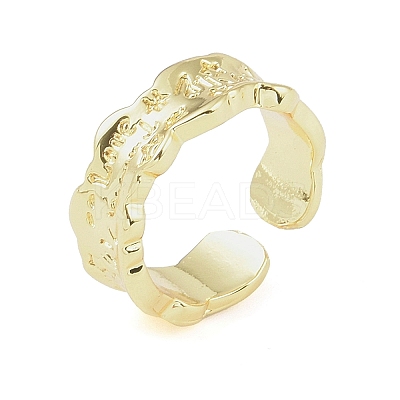 304 Stainless Steel Open Cuff Rings for Women RJEW-H229-02G-07-1