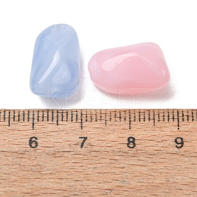Two-Tone Imitation Gemstone Acrylic Beads AC-CBA7B05-04-1