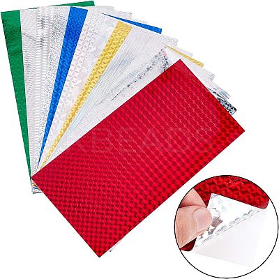 Waterproof Holographic Adhesive Craft Vinyl Sheets DIY-FG0001-25-1