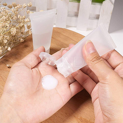 20ml Matte PE Plastic Refillable Flip Top Cap Bottles MRMJ-WH0024-01A-1