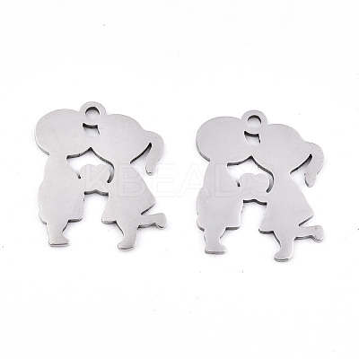 Non-Tarnish Valentine's Day 201 Stainless Steel Pendants STAS-S081-063-1