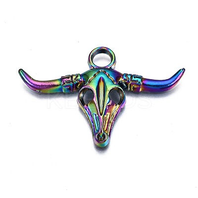 Rainbow Color Alloy Pendants PALLOY-S180-147-NR-1