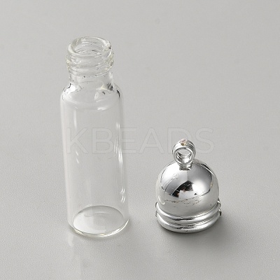 Clear Glass Wish Bottle Pendants FIND-WH0432-82C-P-1